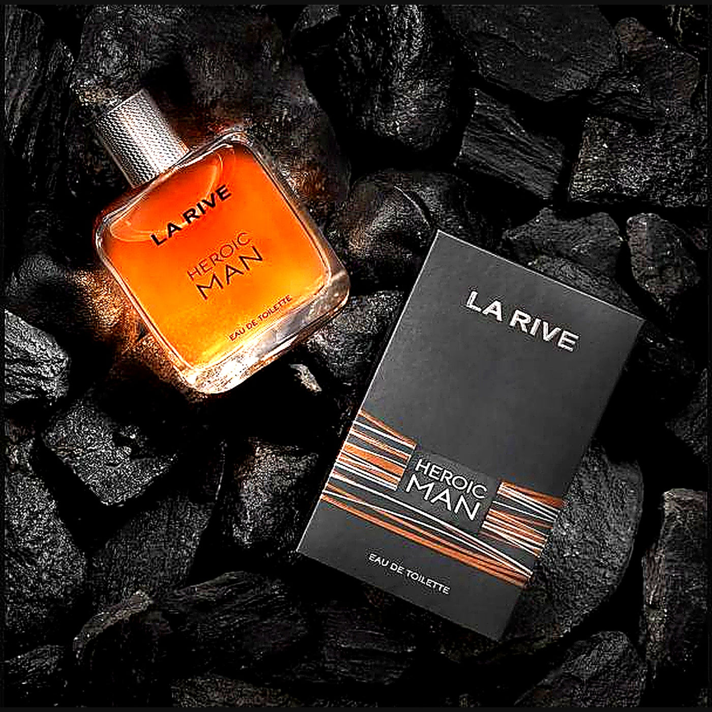 Perfume Masculino La Rive Heroic Man 100ml Eau de Toilette Amadeirado Original